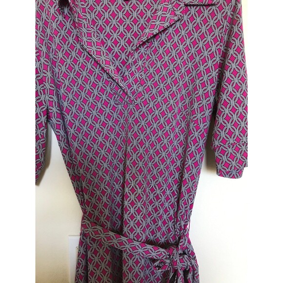 laundry by shelli segal shift dress in pink geometric pattern - Picture 3 of 4